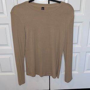 AG Long Sleeve Tan Top